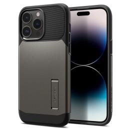 Чохол-накладка Spigen Slim Armor with MagFit для Apple iPhone 14 Pro Gunmetal (ACS04673)