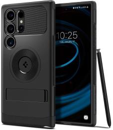 Чохол-накладка Spigen Slim Armor with MagFit для Samsung Galaxy S24 Ultra S928 Black (ACS07189)