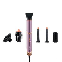 Фен-щітка Grunhelm GHD-818 Purple з комплектом насадок 1500 Вт