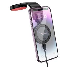 Тримач в авто Hoco HW29 + Wireless Charging 15W Black