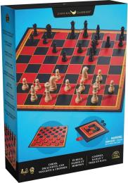 Настільна гра Spin Master 3 в 1 Шахи, шашки та хрестики-нолики (SM98377/6065336)