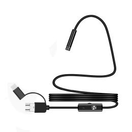 2 in 1 MicroUSB/PC HD ендоскоп, мякий дріт,2м Voltronic YT-En-2HW