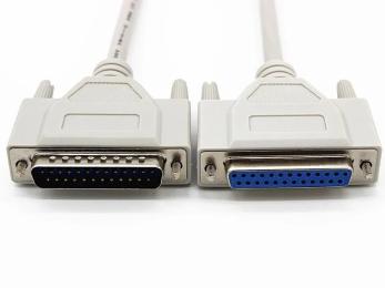 Кабельний подовжувач Proinstal LPT DB25 M-F, 25Pin, 1.5m, OEM, Q25 Gray
