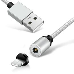 Дата-кабель Ninja 1m USB(тато) - Lightning(тато) White