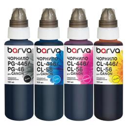 Комплект чорнил для принтера BARVA Canon PG-445BK pigm + CL-446C/M/Y 4x100 мл, special (CPG445-100-MP)