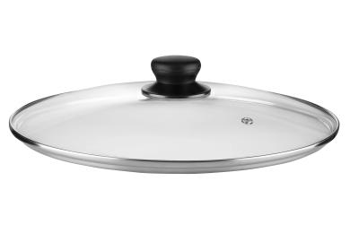 Кришка для посуду Ardesto Gemini Gourmet AR1928GGL 28 см, скло, нержавіюча сталь, бакеліт