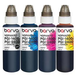 Комплект чорнил для принтера BARVA Canon PGI-1400/PGI-2400 4x100 мл, Pigm. (C1400-100-MP)