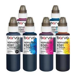 Комплект чорнил для принтера BARVA Epson T048/T080/T081 6х100 мл, special, BK/C/M/Y/LC/LM (E081-100-MP)