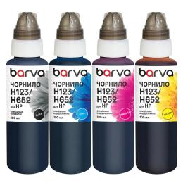 Комплект чорнил для принтера BARVA HP 46/123/651/652 4x100 мл, special, pigmented BK + C/M/Y (H652-100-MP)