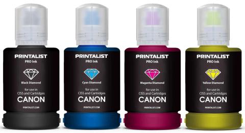 Комплект чорнил для принтера Printalist Canon 4х140г B/C/M/Y SET (PL-INK-CANON-SET4)