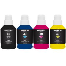 Комплект чорнил для принтера Printalist Canon GI-40 для G5040/G6040 4х190г BP/C/M/Y SET Pigm/Water (PL40SET4)