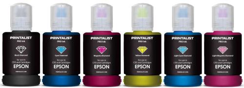 Комплект чорнил для принтера Printalist Epson 6х140г B/C/M/Y/LC/LM SET (PL-INK-EPSON-SET6)