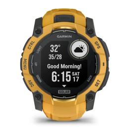 Смарт-годинник Garmin Instinct 3 50mm Solar Sunburst with Sunburst/Gray Band (010-02935-02/42)