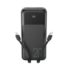 Зовнішній портативний акумулятор XO PR249 20000mAh Black