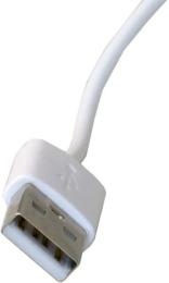 Зарядний кабель Extradigital USB для Smart Watch 2 pin (KBC1816) White