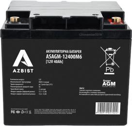 Акумулятор для ДБЖ Azbist Super AGM 12 V 40.0 Ah (ASAGM-12400M6)