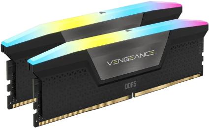 Оперативна память Corsair 64GB (2x32GB) DDR5 6000 MHz CL40 Vengeance RGB Black (CMH64GX5M2B6000Z40)