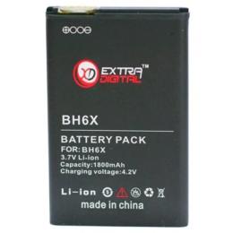 Акумулятор до телефону Extradigital Motorola BH6X Black 1800 mah
