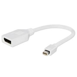 Перехідник Cablexpert A-mDPM-DPF-001-W DisplayPort (мама) - mini DisplayPort (тато) White