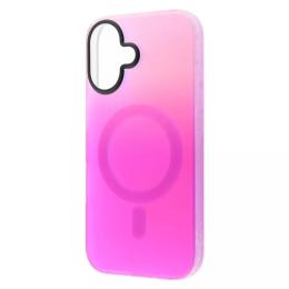 Чохол-накладка WAVE Matte Gradient Colors with Magnetic Ring для iPhone 16 Pink Purple