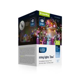 Гірлянда ColorWay CW-G-100L10NUMC 10 м, різнокольорова USB