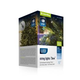 Гірлянда ColorWay CW-G-100L10NU White 10 м, теплий колір USB