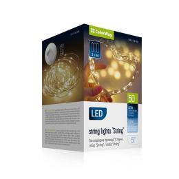 Гірлянда ColorWay CW-G-50L5NB White 5м теплий колір 3AA