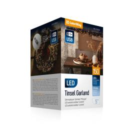 Гірлянда ColorWay CW-G-150L5U White 5 м, теплий колір USB