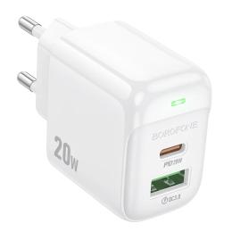Адаптер живлення для телефона Borofone BAS44A White 20W
