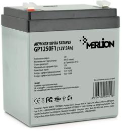 Акумулятор для ДБЖ Merlion 12 V 5 Ah (GP1250F1) AGM