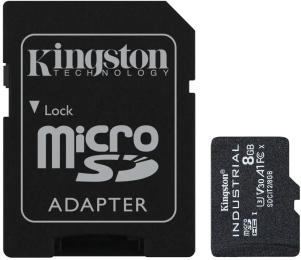 Карта памяті Kingston Industrial SDCIT2/8GB 8GB microSDHC З адаптером Class 10 UHS-I V30 A1