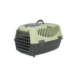 Контейнер-переноска Trixie для собак та котів Capri 2 вагою до 8 кг Gray Light Green пластик розмір XS-S 37x34x55см