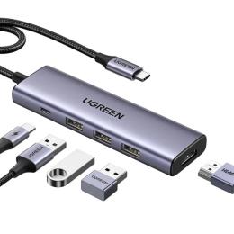 USB-хаб Ugreen CM511 Space Gray (15596)