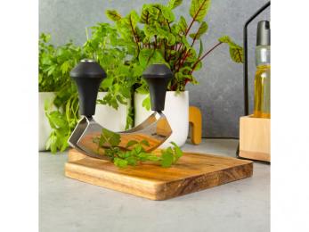 Кухонний ніж KELA Ganda 10866 мезалуна для зелені