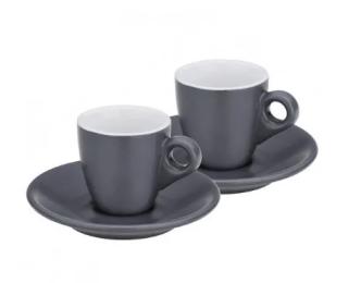 Набір чашок KELA Mattia 12751 Gray 4х50 мл