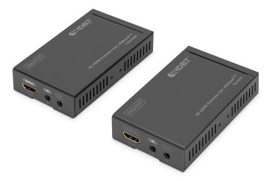Подовжувач сигналу Digitus HDMI, HDBaseT, UHD 4K * 2K@30Гц, (Cat 5E, 6, 7), 70м DS-55500