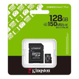 Карта памяті Kingston Canvas Select Plus Gen3 microSDHC Class 10 UHS-I А1 (R-150MB/s), 128GB