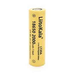 Акумулятор LiitoKala 18650 2000mah (1900-2000mah), 3.7V (2.75-4.2V) Yellow (Lii-LT20A)