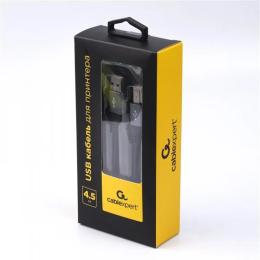 Дата-кабель Cablexpert CCBP-USB2-AMBM-15 4.5m USB(тато) - USB Type B(тато) Black