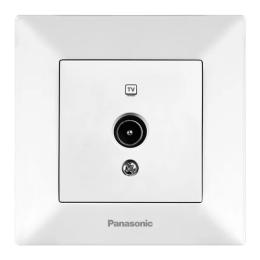 Розетка Panasonic Arkedia Slim 480200232 White телевізійна