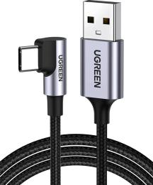 Дата-кабель Ugreen US284 USB 2.0 (тато) - USB Type-C (тато) 2m Black