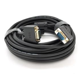 Відео-кабель VEGGIEG VGA(тато)VGA(тато), 30m 3+6 VG-30 OD-8.0mm, 2 феррита