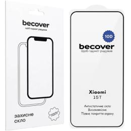 Захисне скло BeCover 10D для Xiaomi 15T Black (715708)