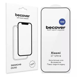 Захисне скло BeCover 10D для Xiaomi 17 Ultra Black (715711)