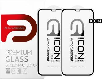 Набір захисного скла ArmorStandart Icon 3D для Apple iPhone 12 mini Black 2 шт