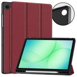 Чохол-книжка для планшета BeCover Flexible TPU Mate для Samsung Galaxy Tab A11 X133/X135 8.7 Red Wine з кріпленням для стилуса (715589)