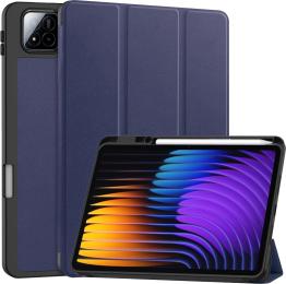Чохол-книжка для планшета BeCover Flexible TPU Mate для Xiaomi Pad 7/7 Pro 11.2 Deep Blue з кріпленням для стилуса (715615)