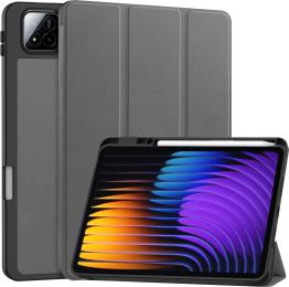 Чохол-книжка для планшета BeCover Flexible TPU Mate для Xiaomi Pad 7/7 Pro 11.2 Gray з кріпленням для стилуса (715617)