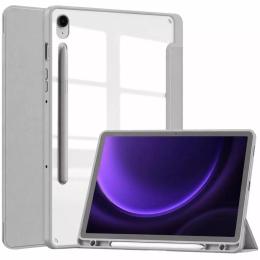 Чохол-книжка для планшета BeCover для Samsung Galaxy Tab S9 X710/X716/S9 FE X510/X516B 11.0 Gray з кріпленням для стилуса (715573)