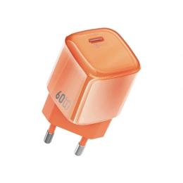 Адаптер живлення для телефона WIWU Wi-G037 Jelly 60W AVS GaN Fast Charger Orange